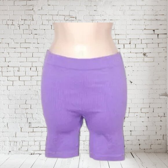 NWT ANWND Running Jogging Exercise Yoga Shorts Lilac - Picture 2 of 4